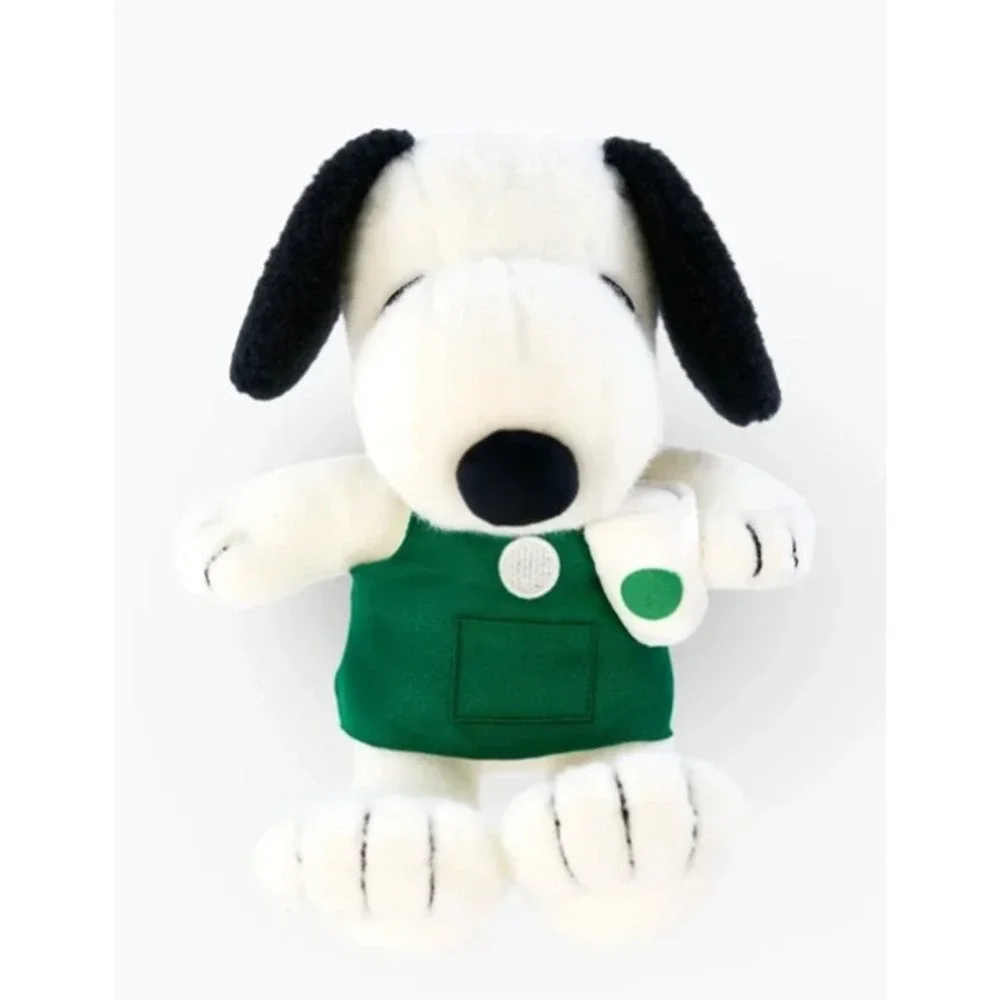 Starbucks Peanuts Snoopy Barista Plush w/ Green Apron 2026 IN HAND NIB